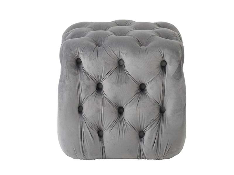 ASTRA ΣΚΑΜΠΟ GREY VELVET ΥΦΑΣΜΑ 45X45Χ45εκ.